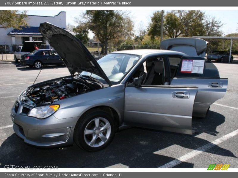 Urban Gray Metallic / Anthracite Black 2007 Subaru Impreza 2.5i Sedan