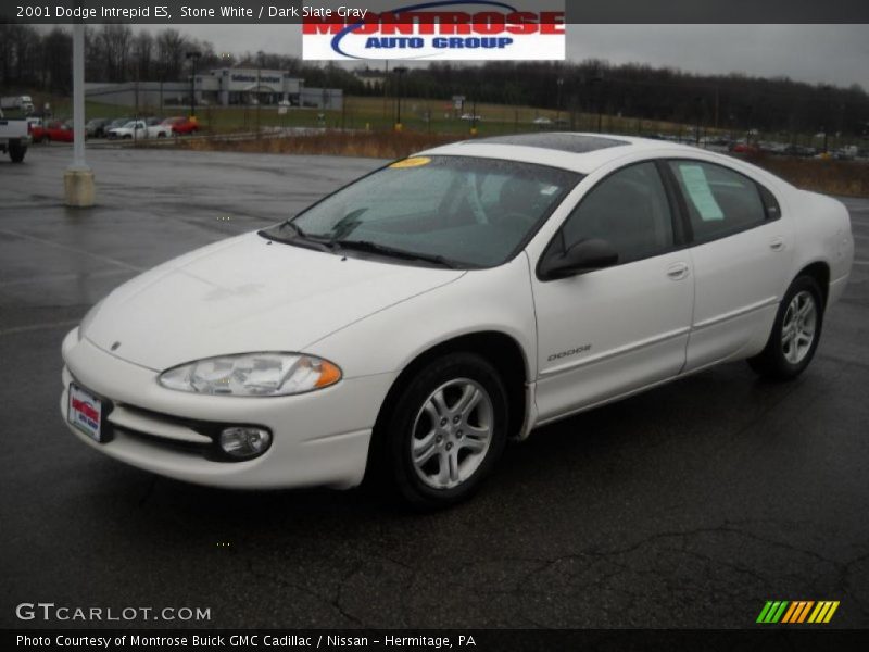 Stone White / Dark Slate Gray 2001 Dodge Intrepid ES
