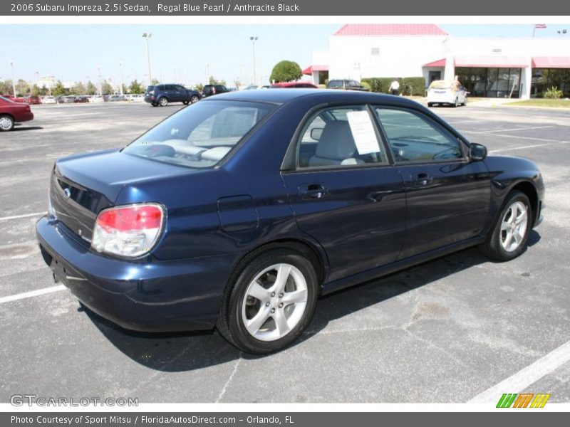 Regal Blue Pearl / Anthracite Black 2006 Subaru Impreza 2.5i Sedan