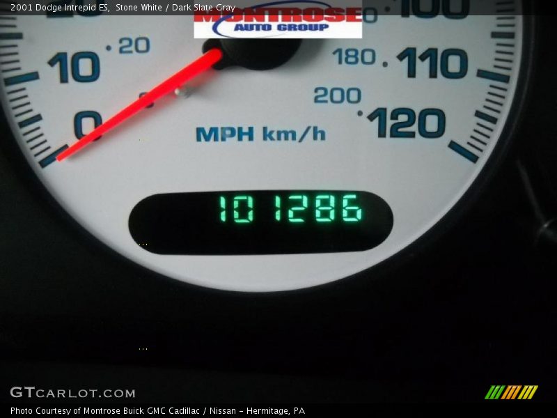 Stone White / Dark Slate Gray 2001 Dodge Intrepid ES