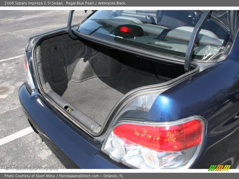 Regal Blue Pearl / Anthracite Black 2006 Subaru Impreza 2.5i Sedan