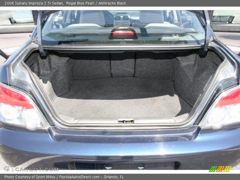 Regal Blue Pearl / Anthracite Black 2006 Subaru Impreza 2.5i Sedan