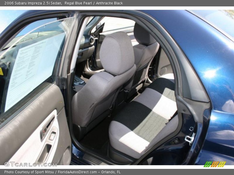 Regal Blue Pearl / Anthracite Black 2006 Subaru Impreza 2.5i Sedan