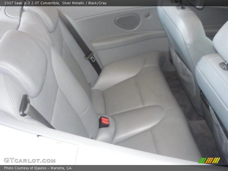 Silver Metallic / Black/Gray 2007 Saab 9-3 2.0T Convertible