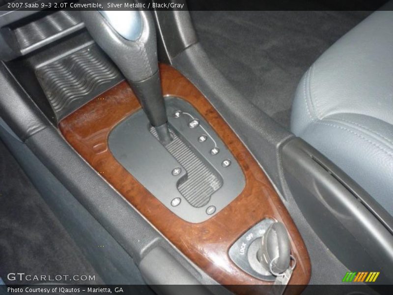 Silver Metallic / Black/Gray 2007 Saab 9-3 2.0T Convertible