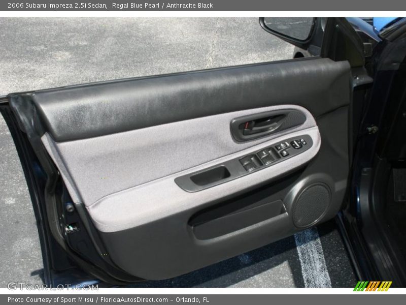 Regal Blue Pearl / Anthracite Black 2006 Subaru Impreza 2.5i Sedan