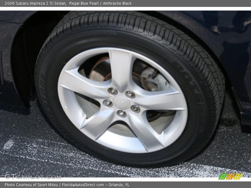 Regal Blue Pearl / Anthracite Black 2006 Subaru Impreza 2.5i Sedan