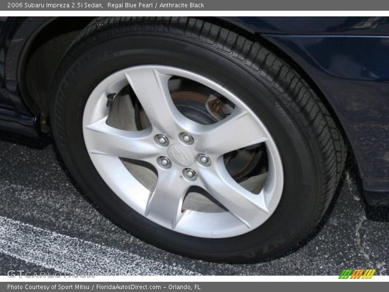 Regal Blue Pearl / Anthracite Black 2006 Subaru Impreza 2.5i Sedan