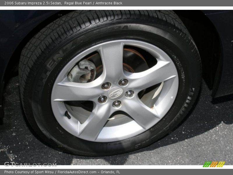 Regal Blue Pearl / Anthracite Black 2006 Subaru Impreza 2.5i Sedan