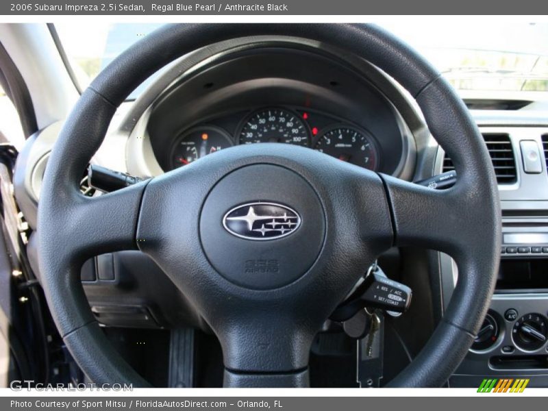 Regal Blue Pearl / Anthracite Black 2006 Subaru Impreza 2.5i Sedan