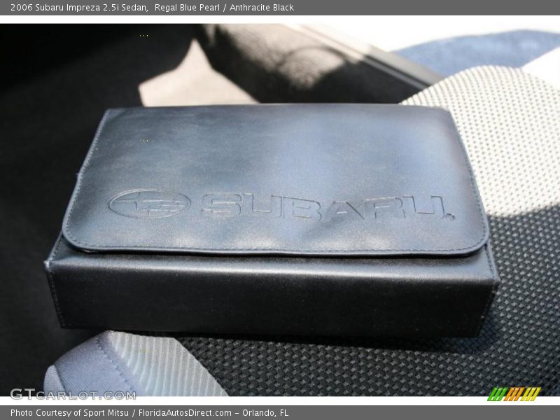 Regal Blue Pearl / Anthracite Black 2006 Subaru Impreza 2.5i Sedan