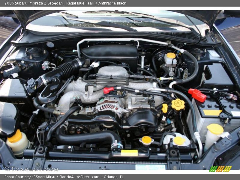 Regal Blue Pearl / Anthracite Black 2006 Subaru Impreza 2.5i Sedan