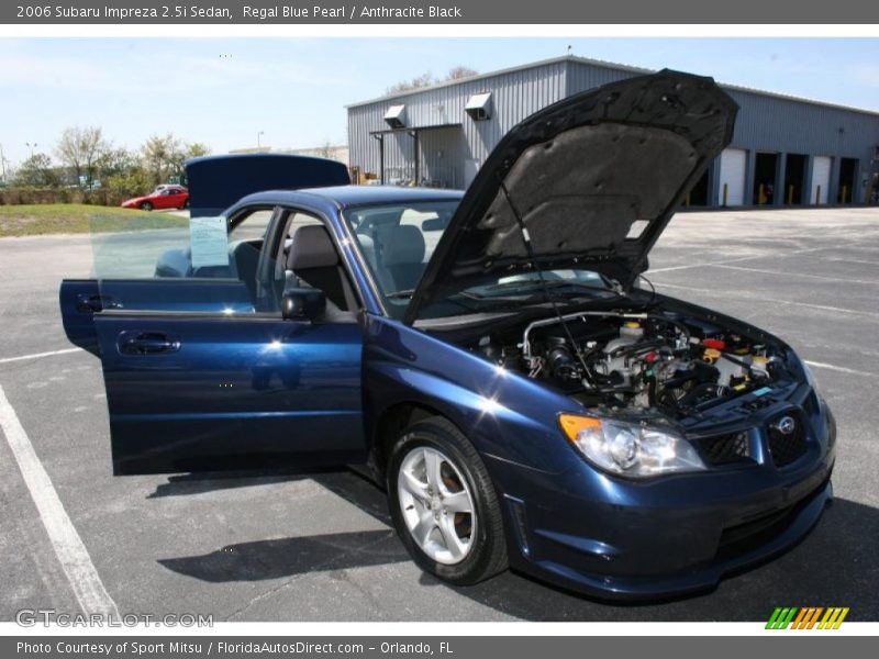 Regal Blue Pearl / Anthracite Black 2006 Subaru Impreza 2.5i Sedan
