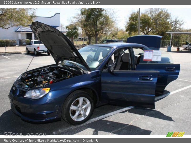 Regal Blue Pearl / Anthracite Black 2006 Subaru Impreza 2.5i Sedan