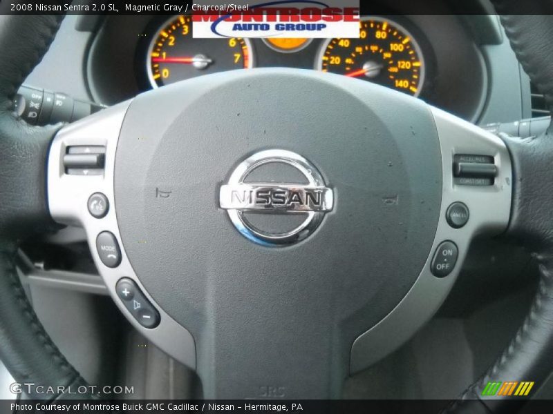 Magnetic Gray / Charcoal/Steel 2008 Nissan Sentra 2.0 SL