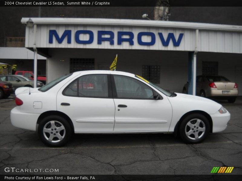 Summit White / Graphite 2004 Chevrolet Cavalier LS Sedan