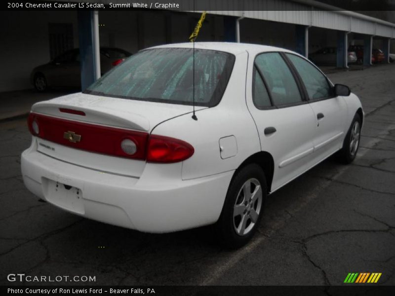 Summit White / Graphite 2004 Chevrolet Cavalier LS Sedan
