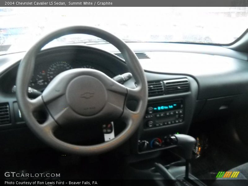 Summit White / Graphite 2004 Chevrolet Cavalier LS Sedan