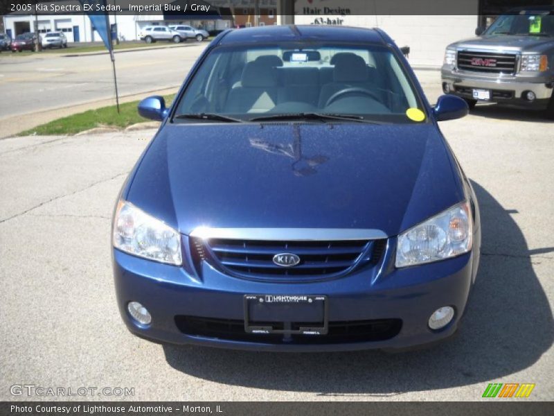 Imperial Blue / Gray 2005 Kia Spectra EX Sedan