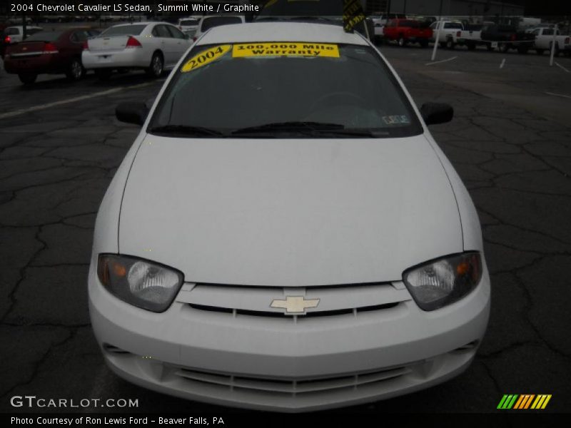 Summit White / Graphite 2004 Chevrolet Cavalier LS Sedan