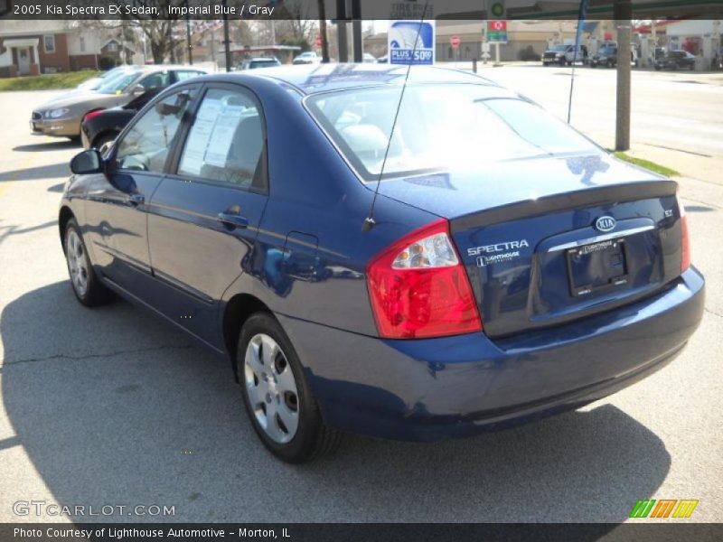 Imperial Blue / Gray 2005 Kia Spectra EX Sedan