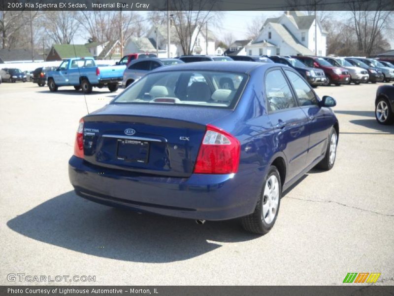Imperial Blue / Gray 2005 Kia Spectra EX Sedan