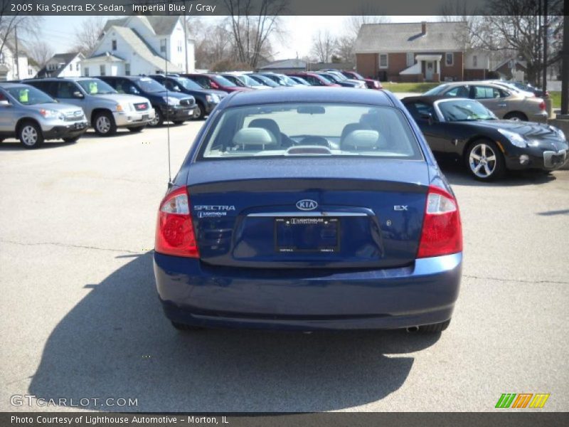 Imperial Blue / Gray 2005 Kia Spectra EX Sedan