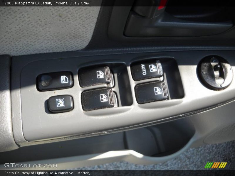 Imperial Blue / Gray 2005 Kia Spectra EX Sedan