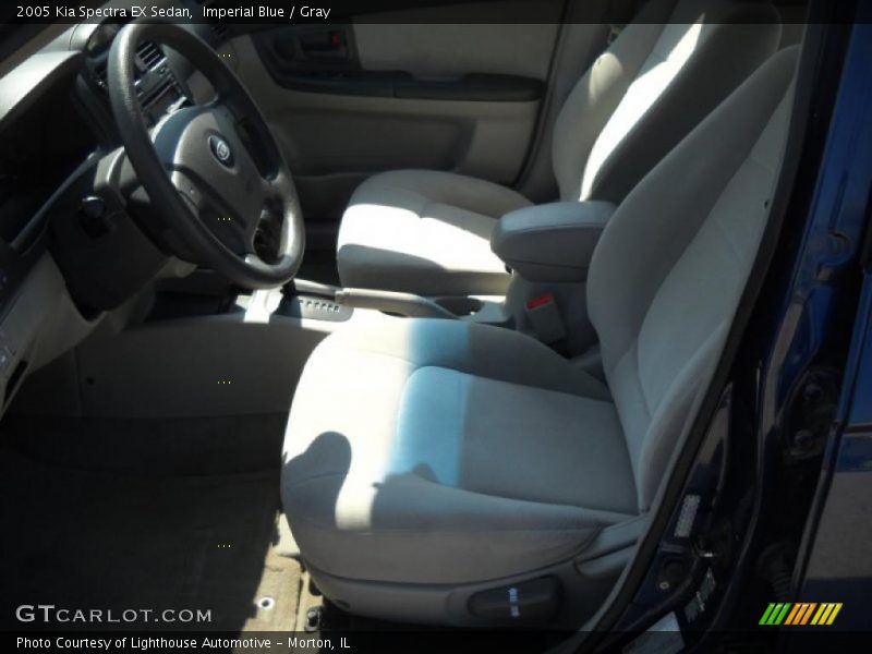 Imperial Blue / Gray 2005 Kia Spectra EX Sedan