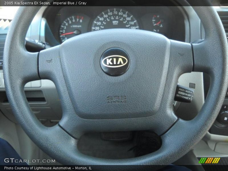 Imperial Blue / Gray 2005 Kia Spectra EX Sedan