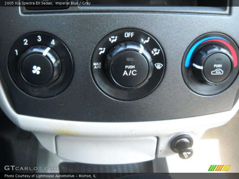 Imperial Blue / Gray 2005 Kia Spectra EX Sedan