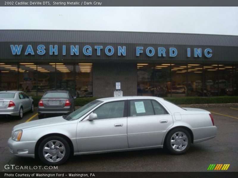 Sterling Metallic / Dark Gray 2002 Cadillac DeVille DTS