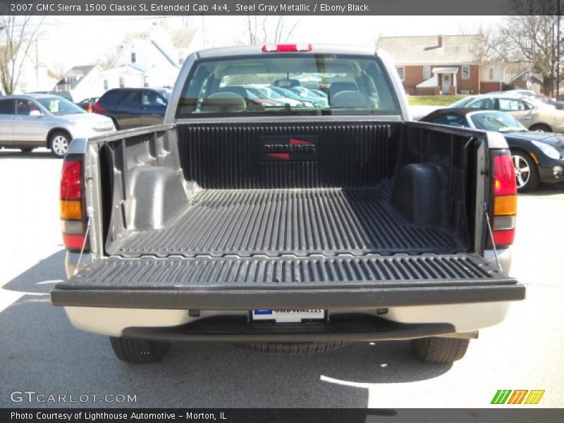 Steel Gray Metallic / Ebony Black 2007 GMC Sierra 1500 Classic SL Extended Cab 4x4