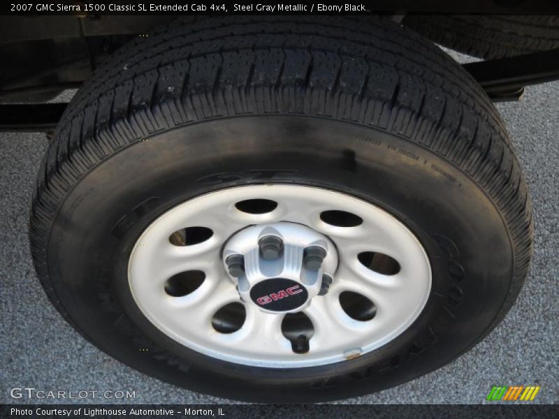 Steel Gray Metallic / Ebony Black 2007 GMC Sierra 1500 Classic SL Extended Cab 4x4