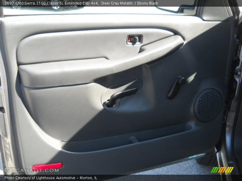Steel Gray Metallic / Ebony Black 2007 GMC Sierra 1500 Classic SL Extended Cab 4x4
