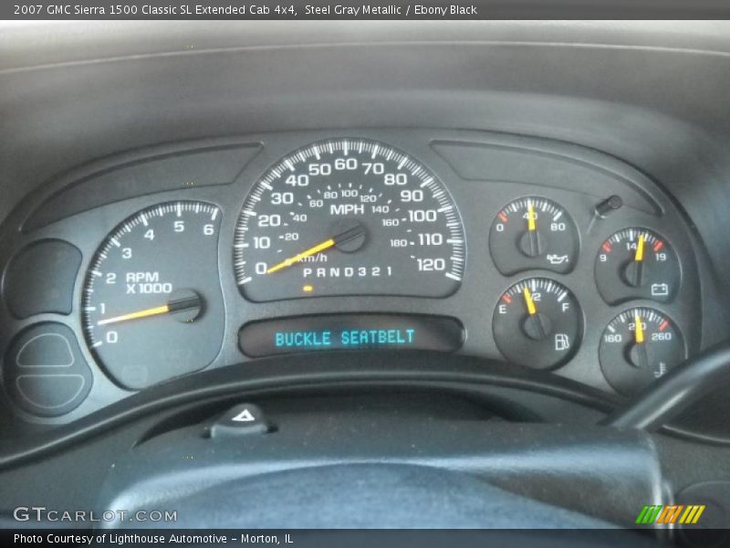 Steel Gray Metallic / Ebony Black 2007 GMC Sierra 1500 Classic SL Extended Cab 4x4