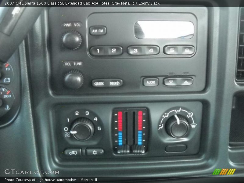 Steel Gray Metallic / Ebony Black 2007 GMC Sierra 1500 Classic SL Extended Cab 4x4