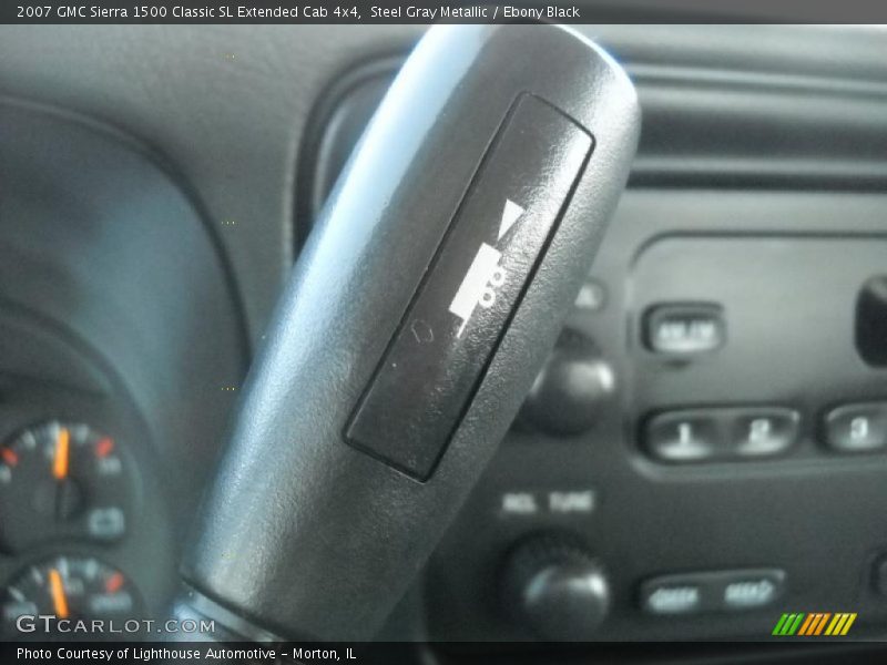 Steel Gray Metallic / Ebony Black 2007 GMC Sierra 1500 Classic SL Extended Cab 4x4