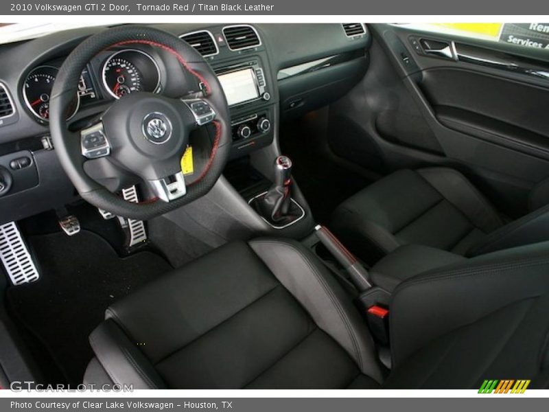 Tornado Red / Titan Black Leather 2010 Volkswagen GTI 2 Door