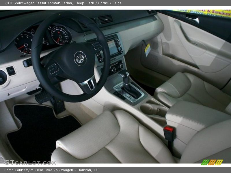 Deep Black / Cornsilk Beige 2010 Volkswagen Passat Komfort Sedan