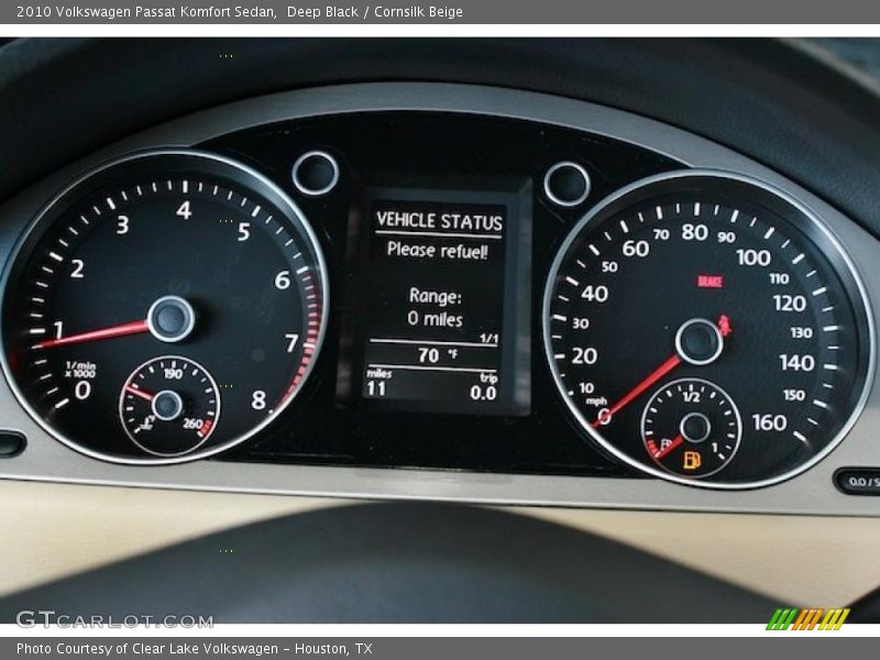 Deep Black / Cornsilk Beige 2010 Volkswagen Passat Komfort Sedan