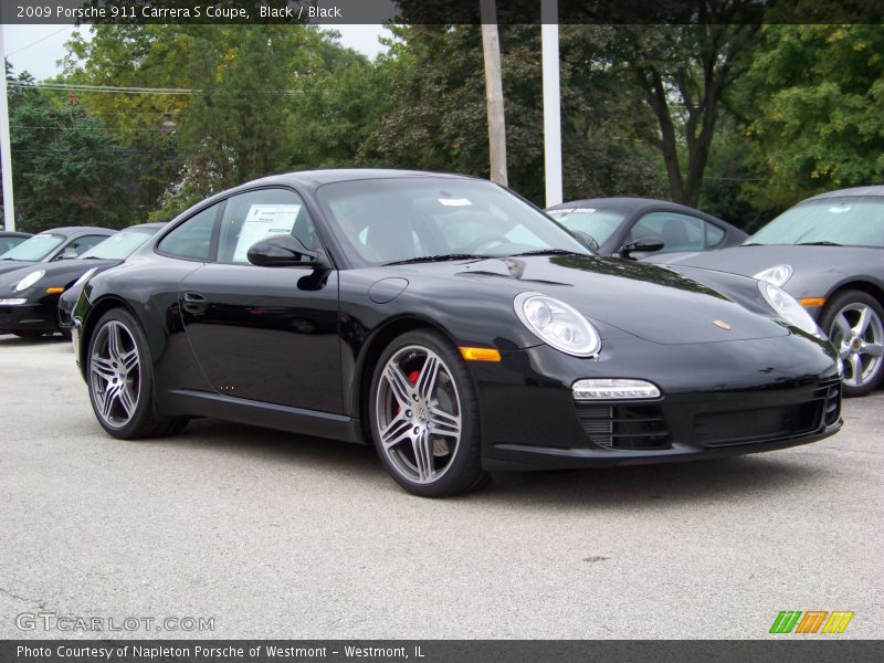 Black / Black 2009 Porsche 911 Carrera S Coupe