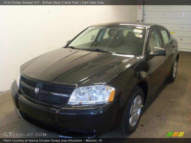 Brilliant Black Crystal Pearl / Dark Slate Gray 2010 Dodge Avenger SXT