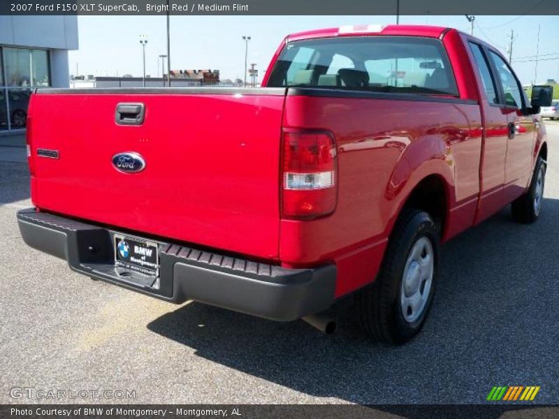 Bright Red / Medium Flint 2007 Ford F150 XLT SuperCab