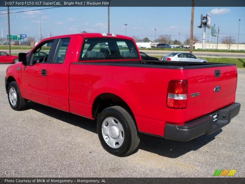 Bright Red / Medium Flint 2007 Ford F150 XLT SuperCab