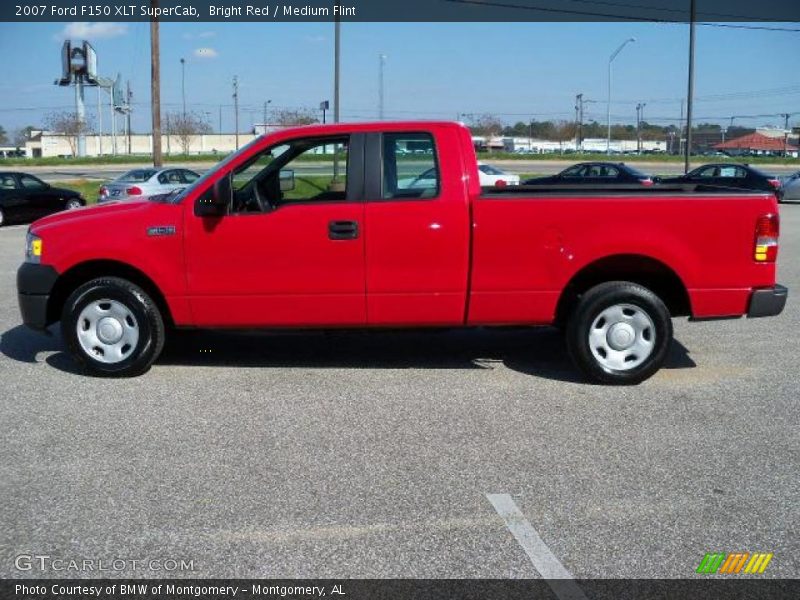 Bright Red / Medium Flint 2007 Ford F150 XLT SuperCab