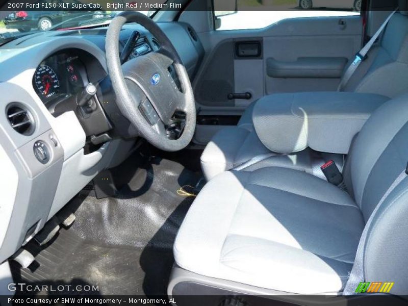 Bright Red / Medium Flint 2007 Ford F150 XLT SuperCab