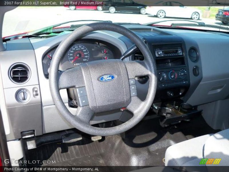 Bright Red / Medium Flint 2007 Ford F150 XLT SuperCab