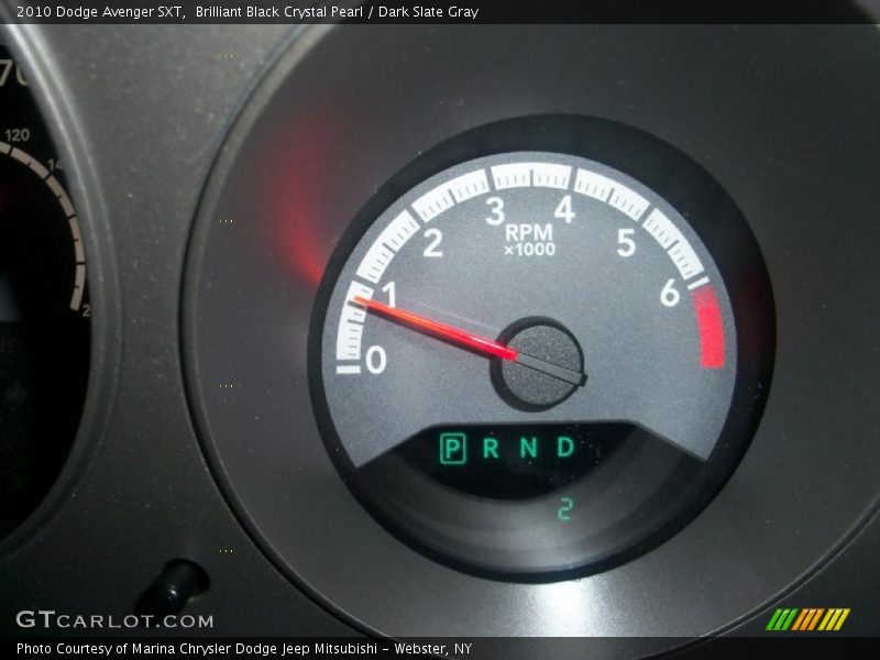 Brilliant Black Crystal Pearl / Dark Slate Gray 2010 Dodge Avenger SXT