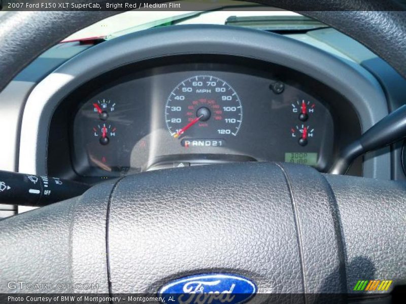 Bright Red / Medium Flint 2007 Ford F150 XLT SuperCab